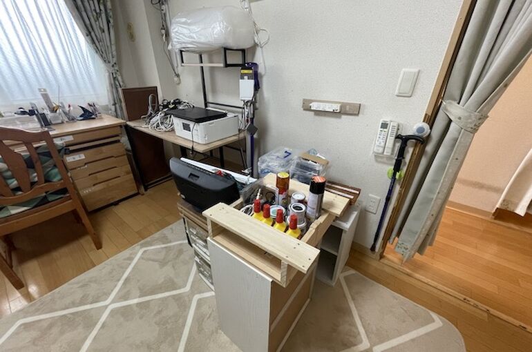 模様替えに伴う不用品整理の参考写真