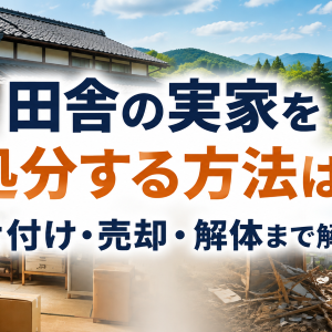 田舎の実家を処分する方法は？売れない家の片付け・売却・解体まで解説