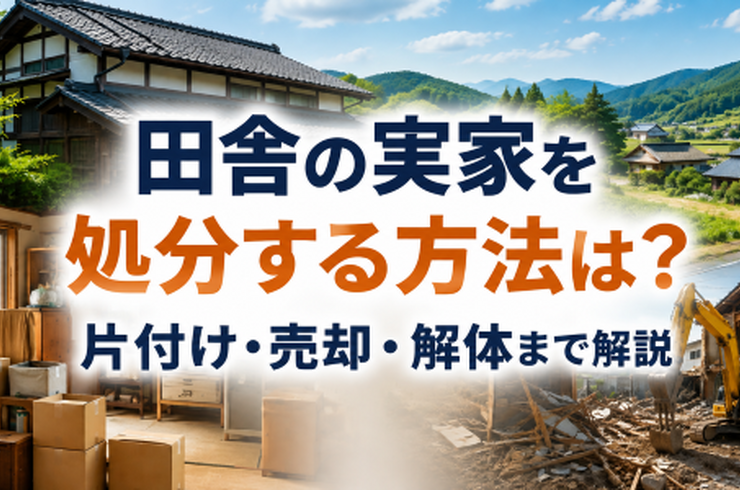 田舎の実家を処分する方法は？売れない家の片付け・売却・解体まで解説