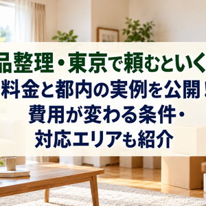 遺品整理・東京で頼むといくら？料金と都内の実例を公開！費用が変わる条件・対応エリアも紹介