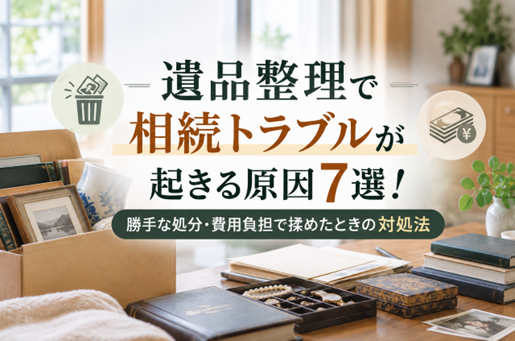 遺品整理で相続トラブルが起きる原因7選！勝手な処分・費用負担で揉めたときの対処法