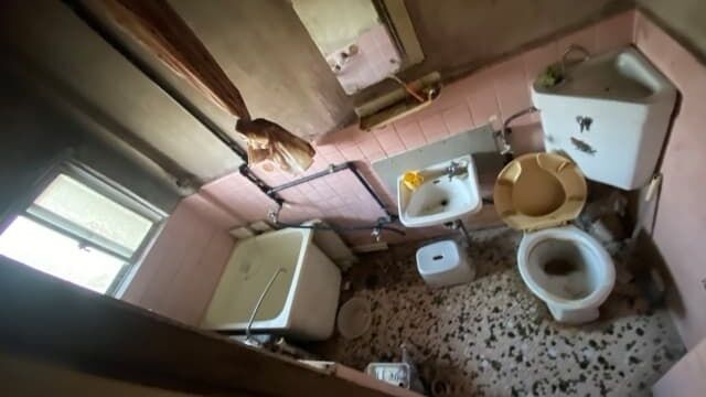 ユニットバス 片付け作業前