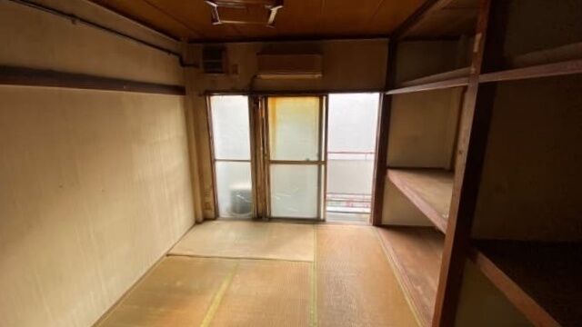 居室 片付け作業後