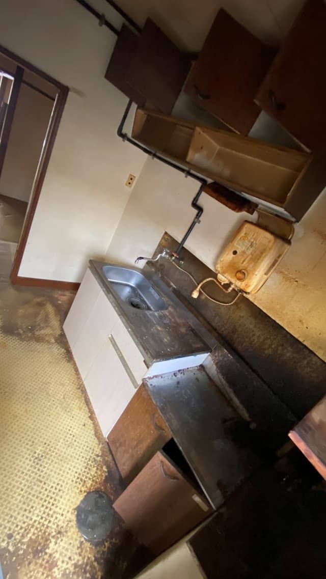 キッチン 片付け作業後