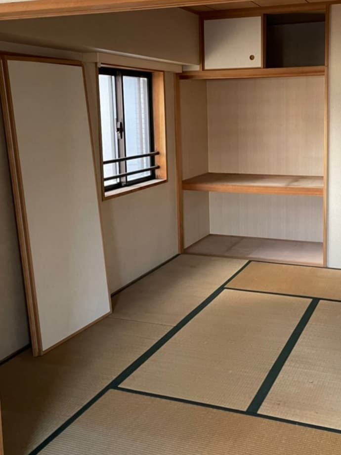 2LDKマンションの不用品回収事例　和室　片付け後