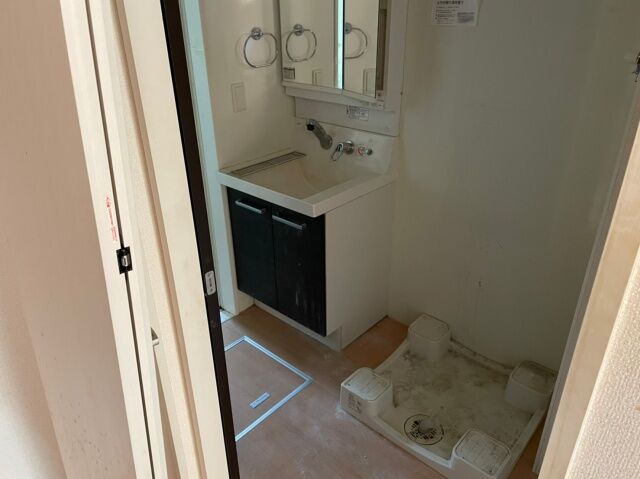 藤沢市の1LDK遺品整理事例　洗面所　片付け後