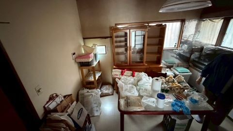 神奈川県平塚市5DK一軒家のリビングお片付け前