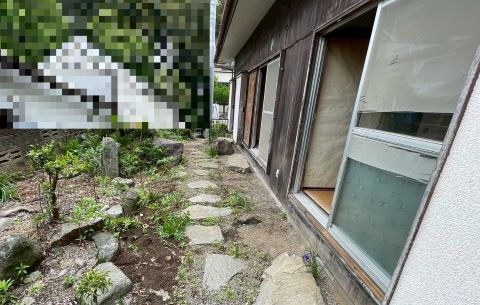神奈川県平塚市5DK一軒家の庭お片付け後