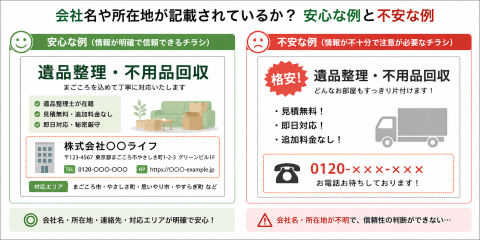 遺品整理のチラシで確認したいポイント