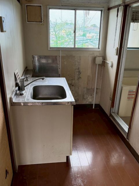 神奈川県大和市2K団地のキッチン片付け後