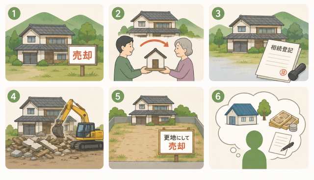 田舎の実家を処分する方法は主に6つ