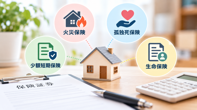 遺品整理に使える可能性がある保険の種類