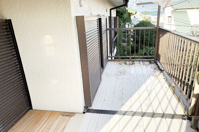 遺品整理 大磯 ベランダ 作業後